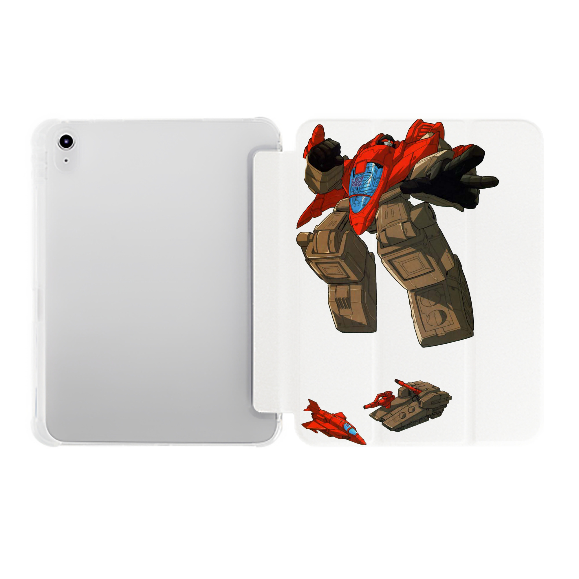 （画像用）  IPad ケース ペン収納付き 三つ折りスタンド PUレザー×シリコン 対応機種9.5/10.5/10.9インチ